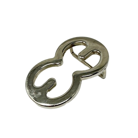 Vintage Escada Silver Designer Logo Belt Buckle - Picture 2 of 4
